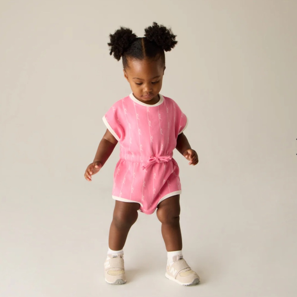 NWT KITH Baby Script Knit Romper, Size 6 months